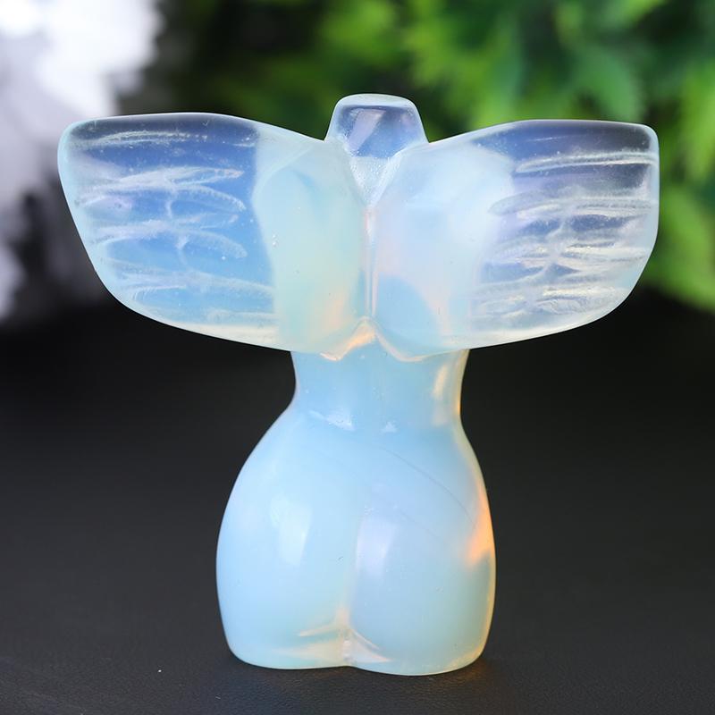 2" Crystal Model with Wings Crystal Carvings Wholesale Crystals