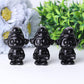 2.5" Black Obsidian Smurfs Crystal Carvings Wholesale Crystals