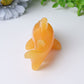 4" Honey Calcite Shark Crystal Carvings Wholesale Crystals