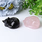 2.3" Sleeping Cat Crystal Carvings Wholesale Crystals