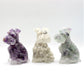 Tiger Eye Crystal Chips Resin Dog Figurines Wholesale Crystals