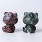 1.9" Moss Agate Hello Kitty Crystal Carvings Wholesale Crystals