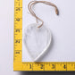 3.3" Clear Selenite Drop Shape with Hanging Rope Wholesale Crystals