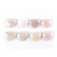 Set of 8 Aura Quartz Heart Shape Crystal Carvings Wholesale Crystals