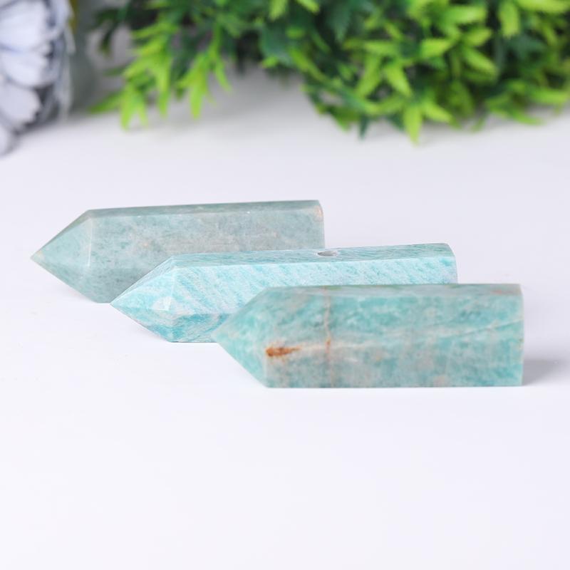 Wholesale Natural Polished Amazon Point Natural Crystal Amazonite Tower Wholesale Crystals