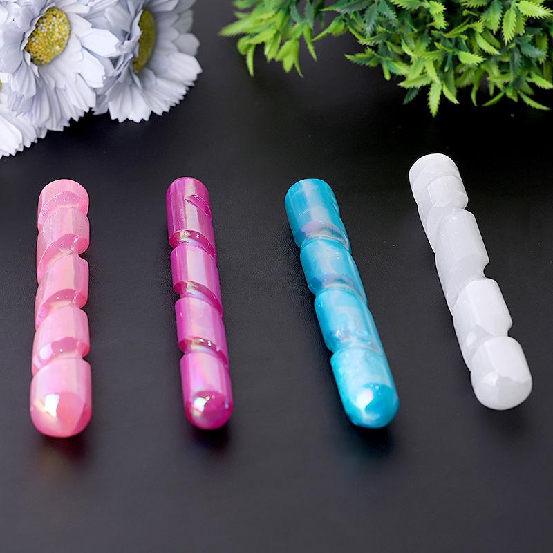 6" Aura Selenite Wand Wholesale Crystals