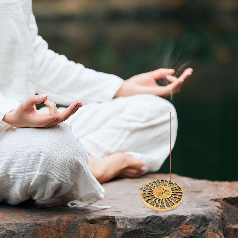 Resin Sun Face Plate Incense Holder Wholesale Crystals