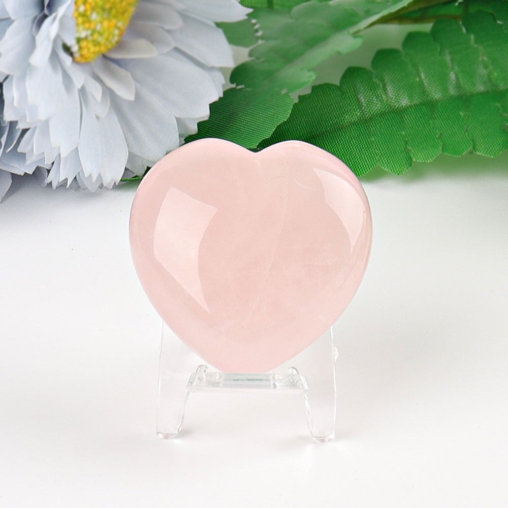 1.5" Heart Crystal Carvings Wholesale Crystals