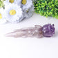 7.5" Amethyst Rose Crystal Carvings Wholesale Crystals