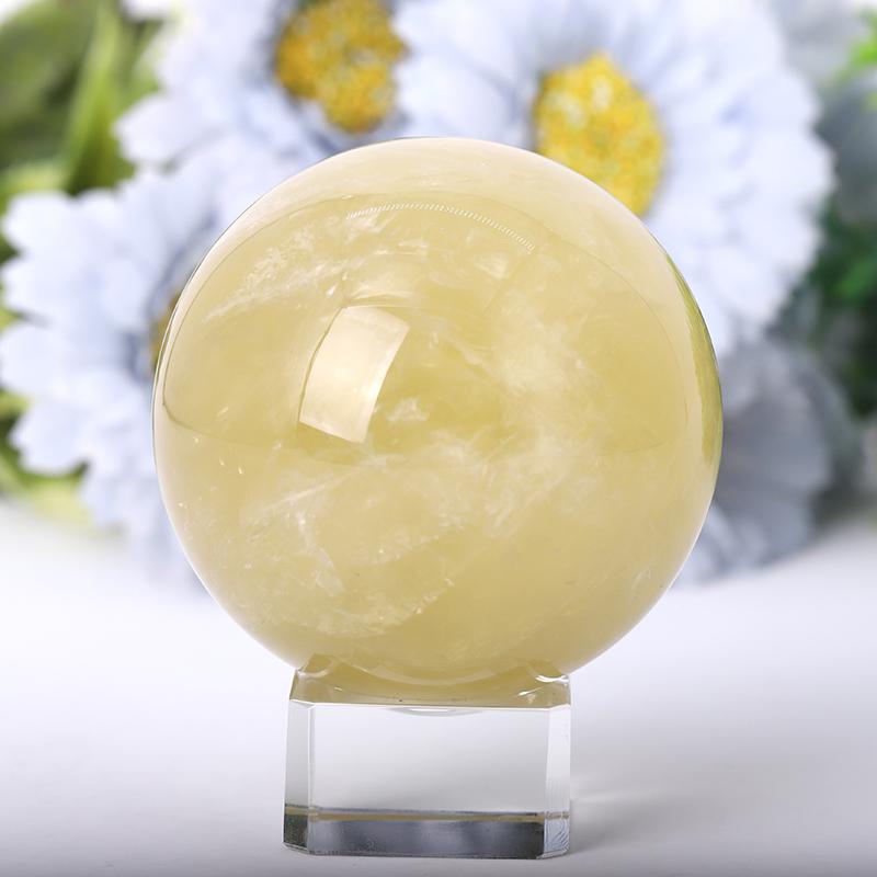 2.0"-4.5" Citrine Sphere Wholesale Crystals