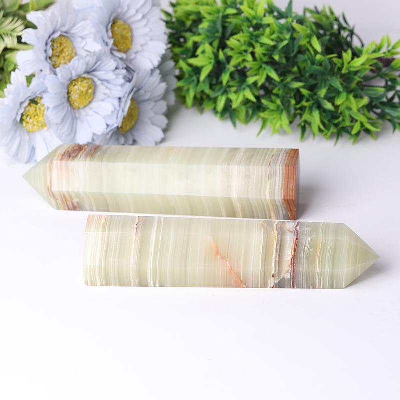 7.5'' Middle Size Afhan Jade Towers Serpentine Tower for Healing Wholesale Crystals