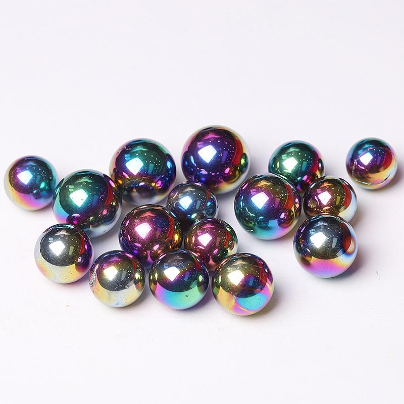 High Quality Titanium Aura Crystal Spheres Crystal Balls for Healing Wholesale Crystals