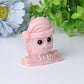 2.1" Pink Opal Owl Crystal Carvings for Christmas Wholesale Crystals