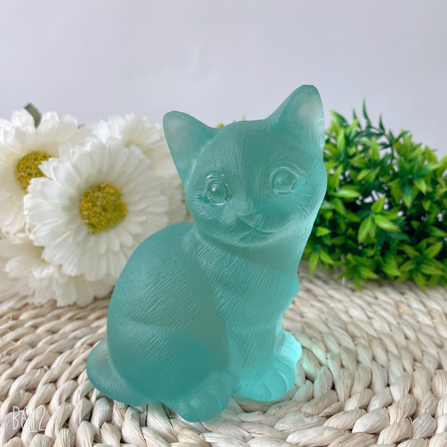 4.7" Glass Cat Crystal Carvings Wholesale Crystals