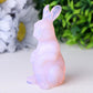 3.3" Pink Opalite Rabbit Crystal Carvings Wholesale Crystals