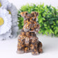 4.2" Crystal Chips Resin Schnauzer Carving for Decoration Wholesale Crystals