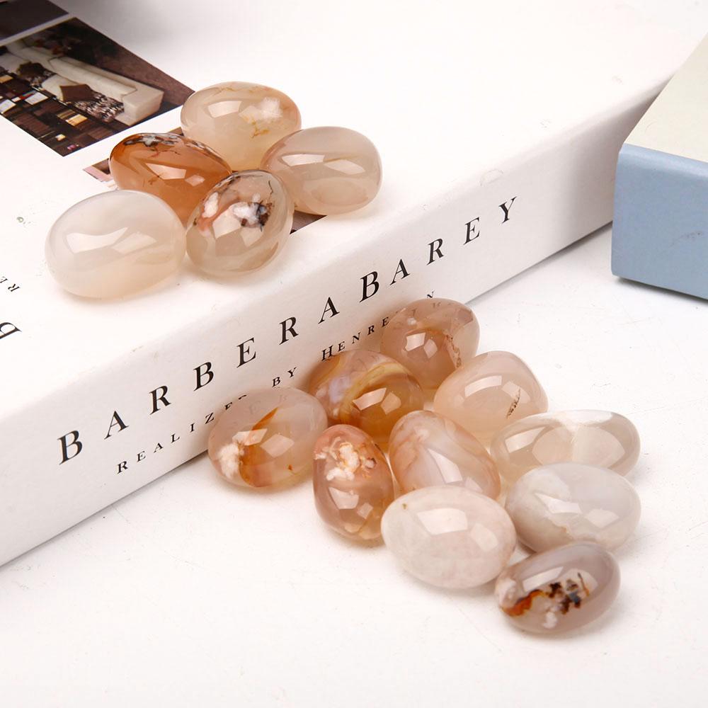 0.1kg Flower Agate Tumbles Wholesale Crystals