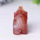 2" Wholesale Natural High Quality Beautiful Hand Carved Carnelian Elephant Crystal Figurine For Decoration Wholesale Crystals