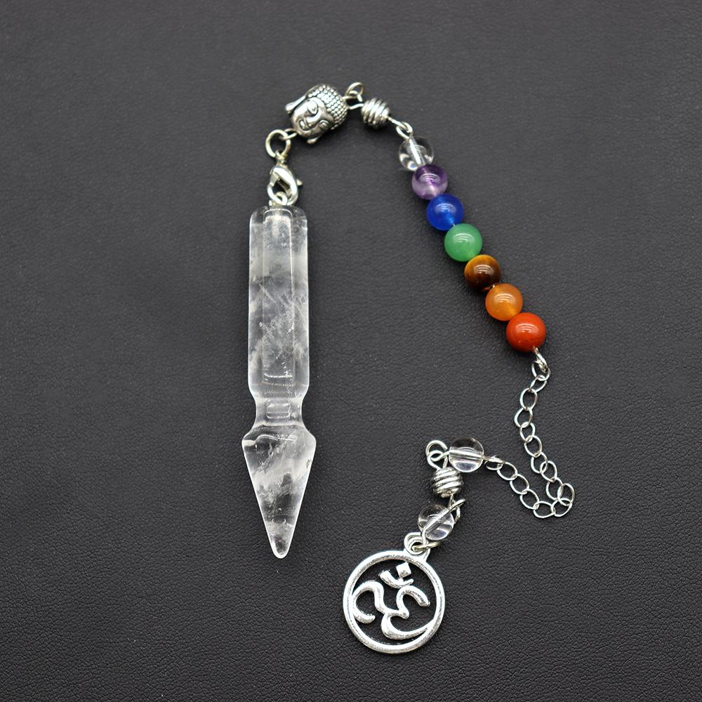 7 Chakra Healing Crystal Dowsing Pendulum Reiki Balance Meditation Jewelry Wholesale Crystals
