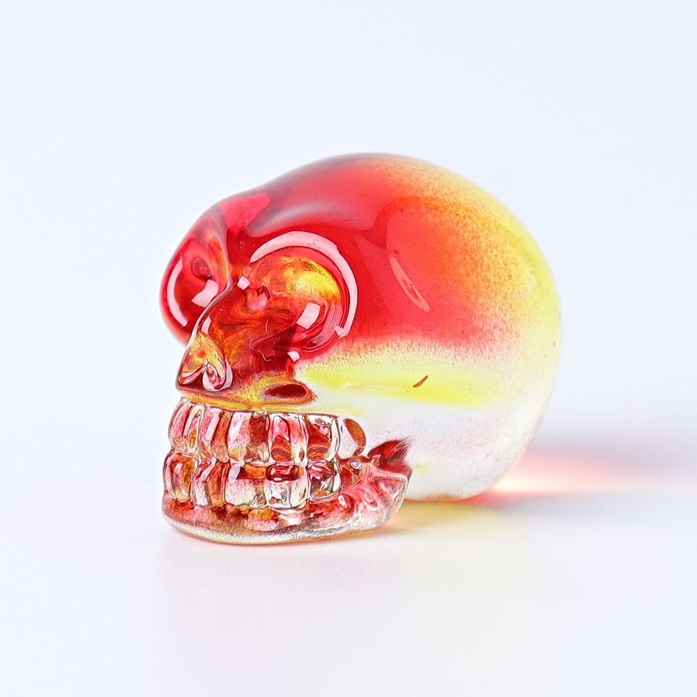 1" Aura Skull  Angel Crystal Carvings （Random sending color） Wholesale Crystals