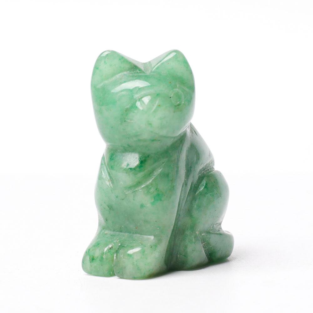 1.5" Cat Figurine Crystal Carvings Wholesale Crystals