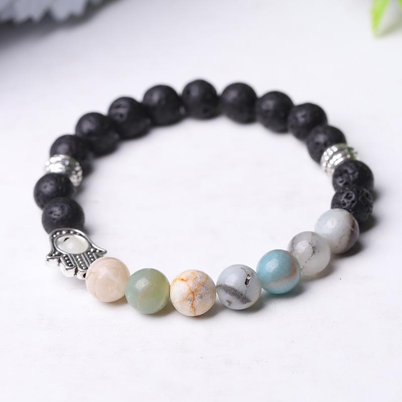 85mm Volcanic with Crystal Bracelet Wholesale Crystals