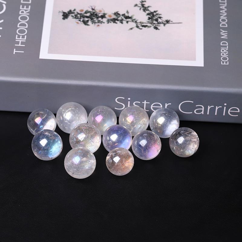 0.25kg Aura Clear Quartz Crystal Sphere Wholesale Crystals
