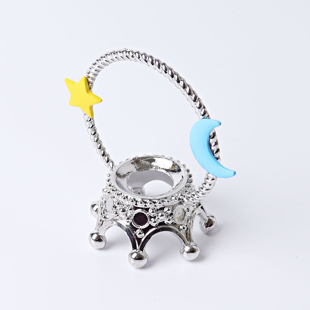 3" Metal Crown Design Stand Wholesale Crystals