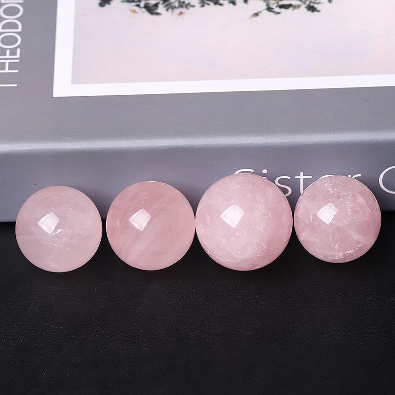30mm Rose Quartz Crystal Sphere Wholesale Crystals