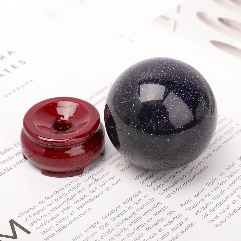 Blue Sandstone with Wooden Stand Wholesale Crystals