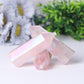 Wholesale High Quality Reiki Beautiful Angel Aura Rose Quartz Point Healing Stone Narural Crystal Tower Wholesale Crystals