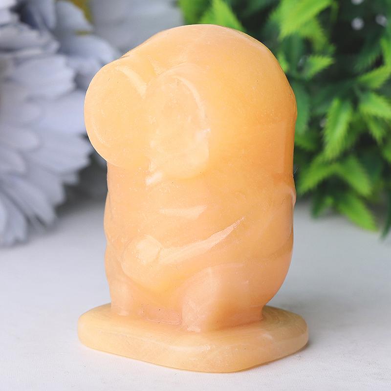 2.5" Yellow Jade Minions Crystal Carvings Wholesale Crystals