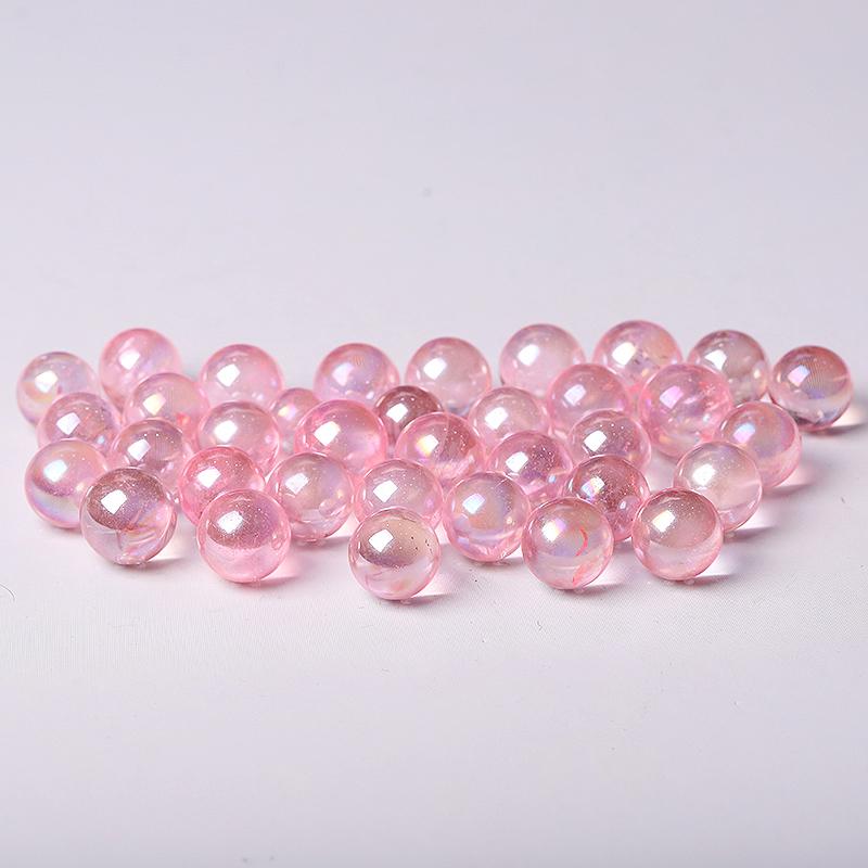 0.5-0.7'' High Quality Pink Aura Crystal Spheres Crystal Balls for Healing Wholesale Crystals