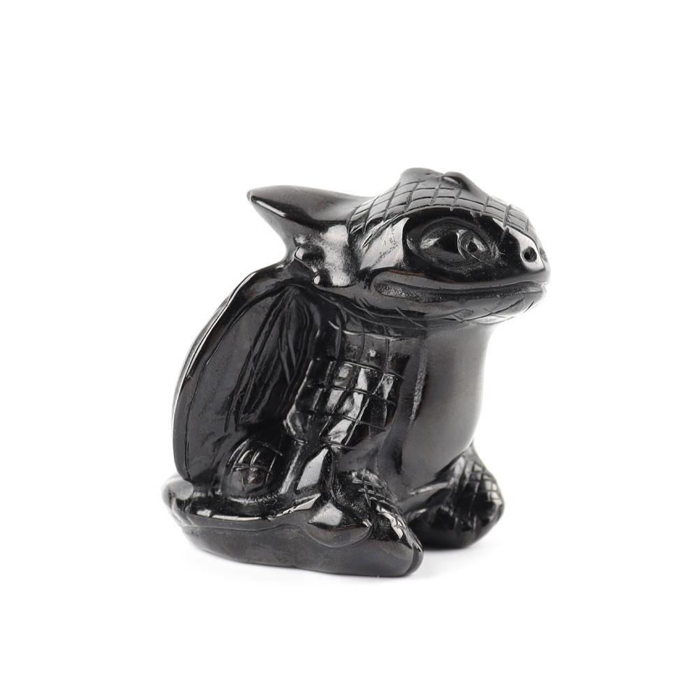 Black Obsidian Crystal Carving Toothless Wholesale Crystals