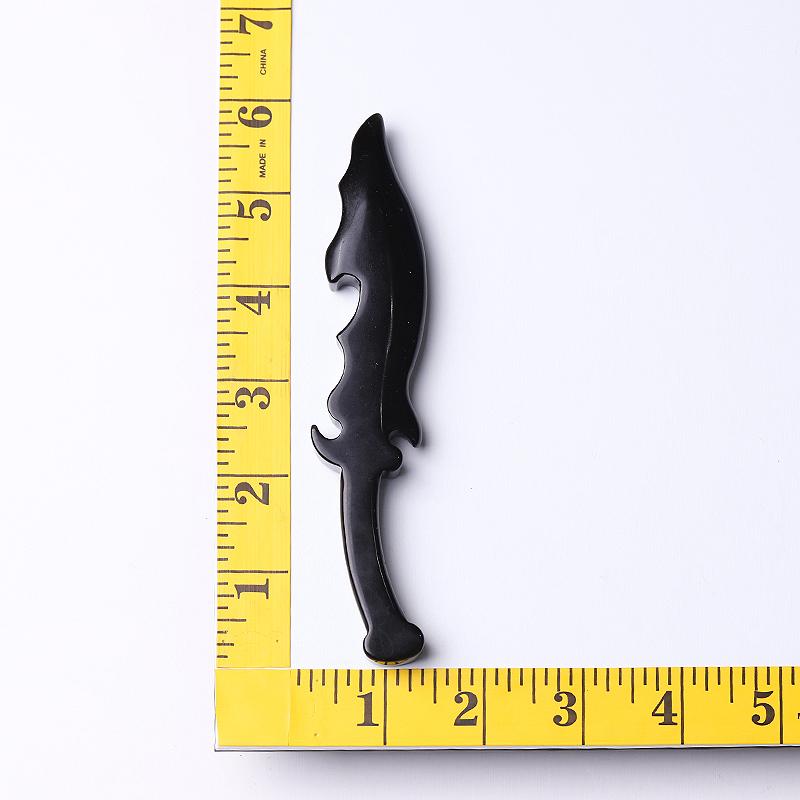 6" Hot Sale Black Obsidian Knife Carving Wholesale Crystals