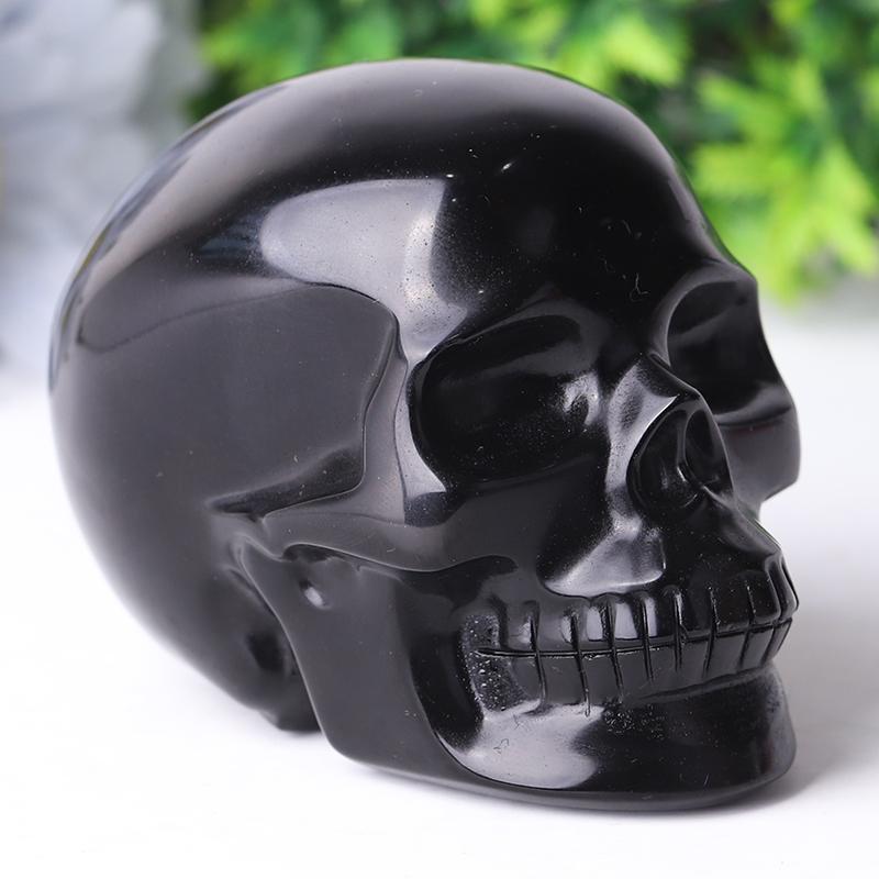 Black Obsidian Skull Crystal Carvings for Halloween Wholesale Crystals