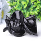 3.3" Black Obsidian Devil Crystal Carvings Wholesale Crystals