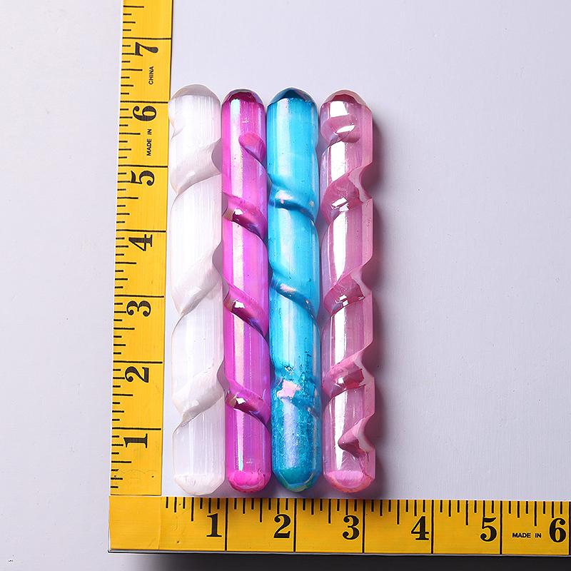 6" Aura Selenite Wand Wholesale Crystals