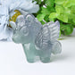 2" Fluorite Unicorn Crystal Carvings Wholesale Crystals