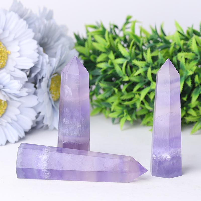 2.4"-4.5" Flourite Crystal tower Wholesale Crystals
