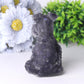 4.2" Crystal Chips Resin Schnauzer Carving for Decoration Wholesale Crystals