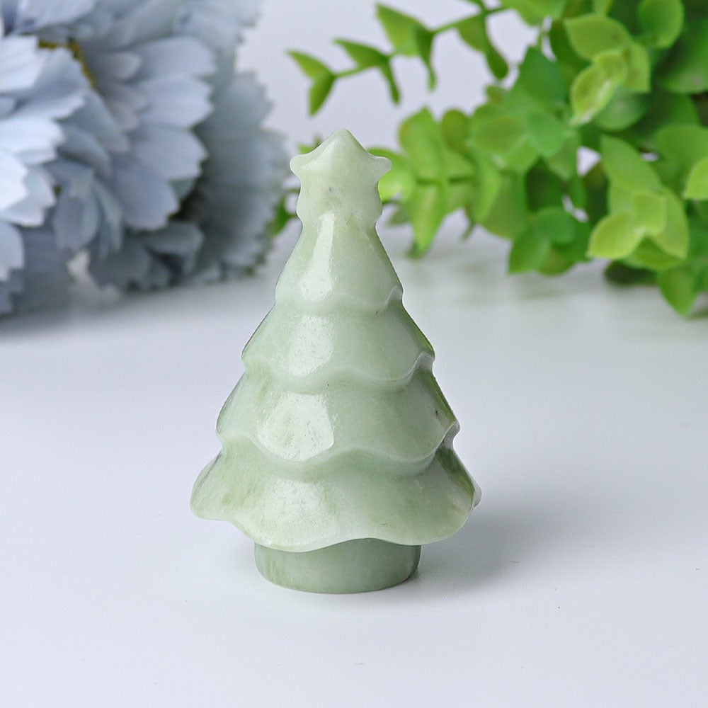 2"-2.5" Christmas Tree Crystal Carvings Wholesale Crystals