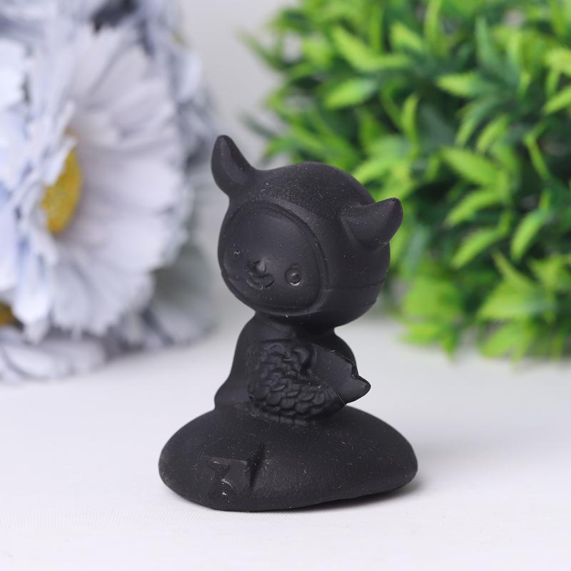 2" Black Obsidian Crystal Carvings Wholesale Crystals