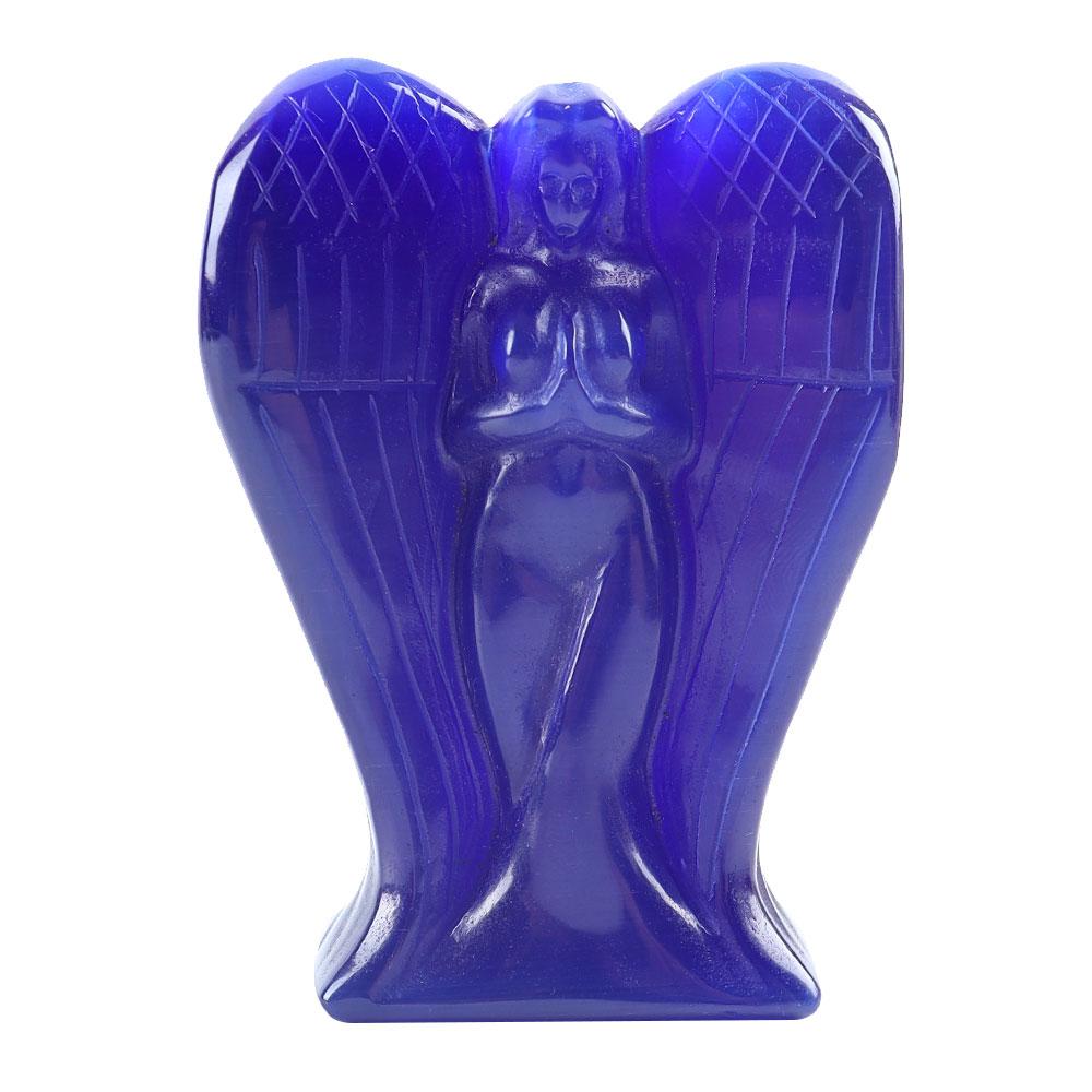 Hand Carved Cat Eye Crystal Angel Figurine Statue Wholesale Crystals