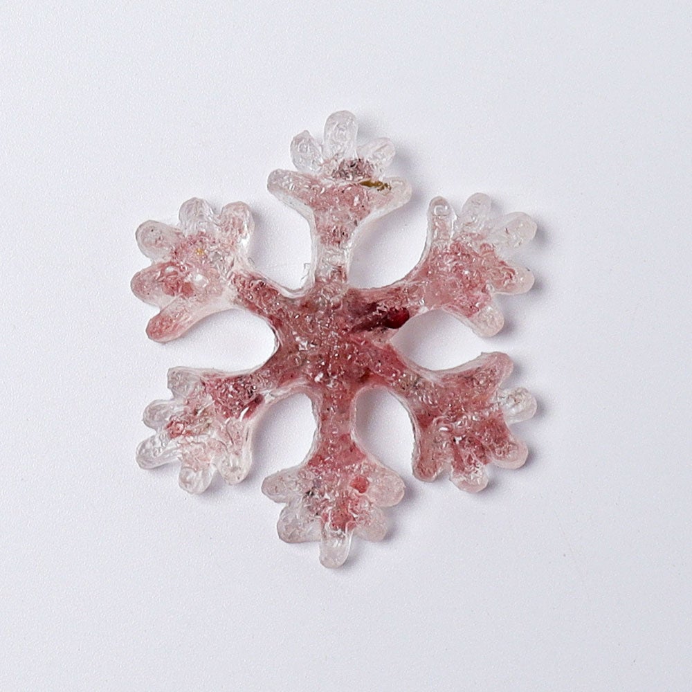 2" Resin Snowflakes Crystal Carvings for Christmas Wholesale Crystals