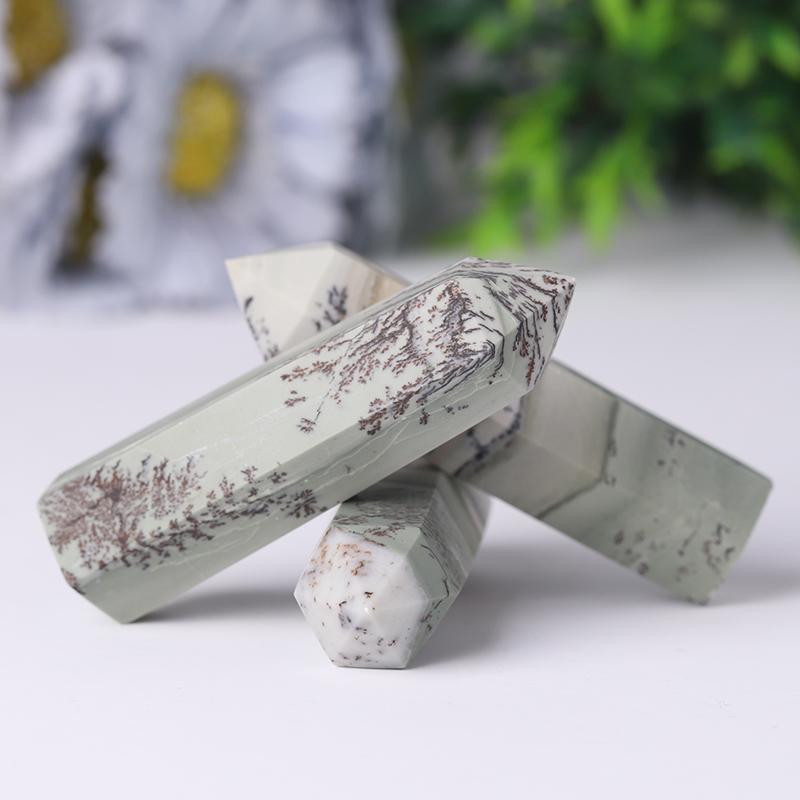 Natural Picture Jasper Point Wholesale Crystals