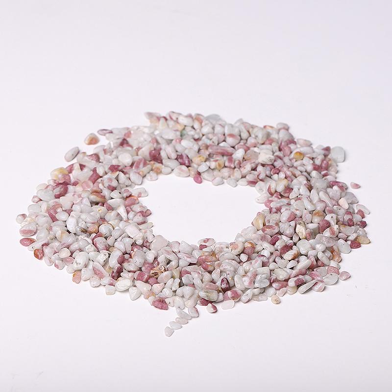 0.1kg 5-7mm Natural Pink Tourmaline Chips Crystal Chips for Decoration Wholesale Crystals