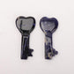 3" Sodalite Heart Key Carvings 1pc Wholesale Crystals