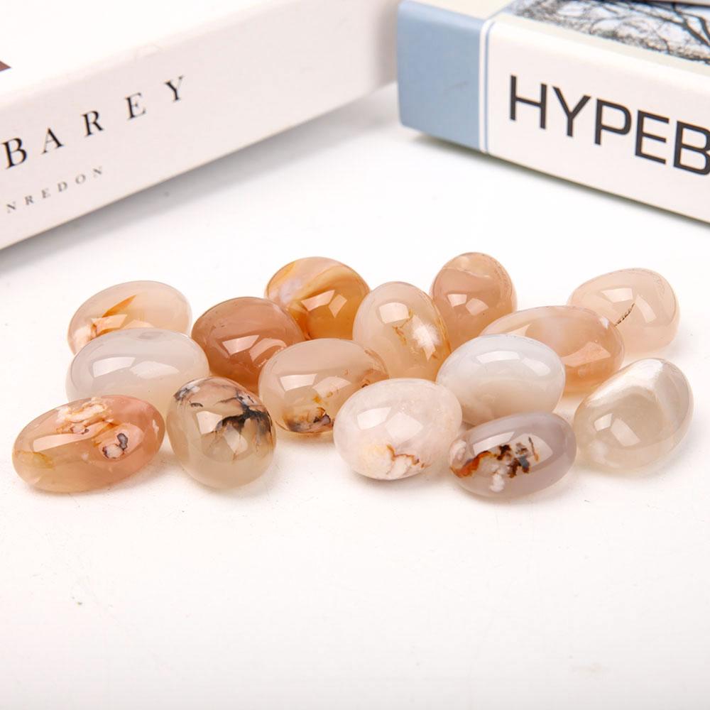 0.1kg Flower Agate Tumbles Wholesale Crystals