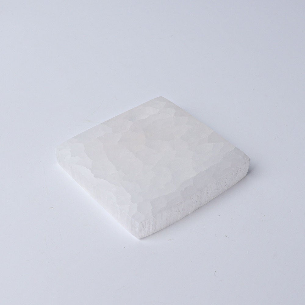 3" Square Selenite Coaster Wholesale Crystals